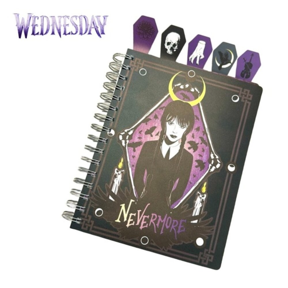 84. Wednesday Spiral Large Notebook NWT